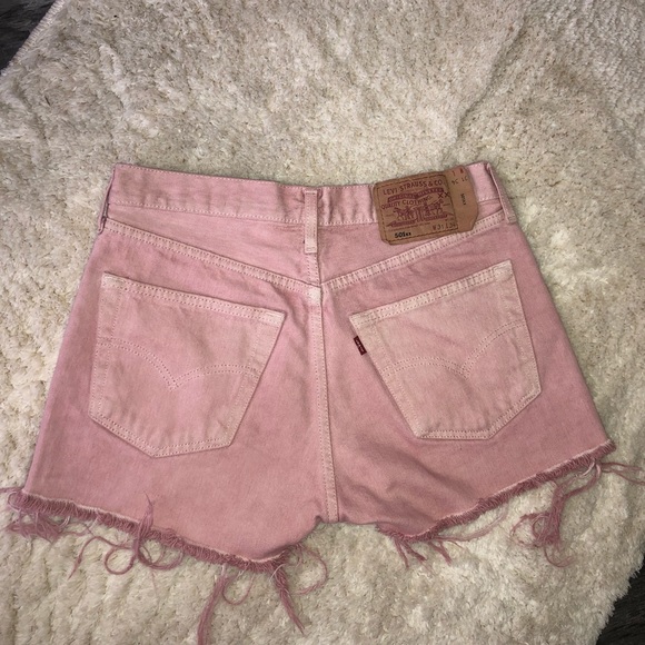 Pants - NWOT Women’s Levi 501 high waisted distressed shorts